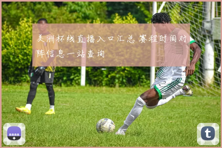 美洲杯线直播入口汇总 赛程时间对阵信息一站查询